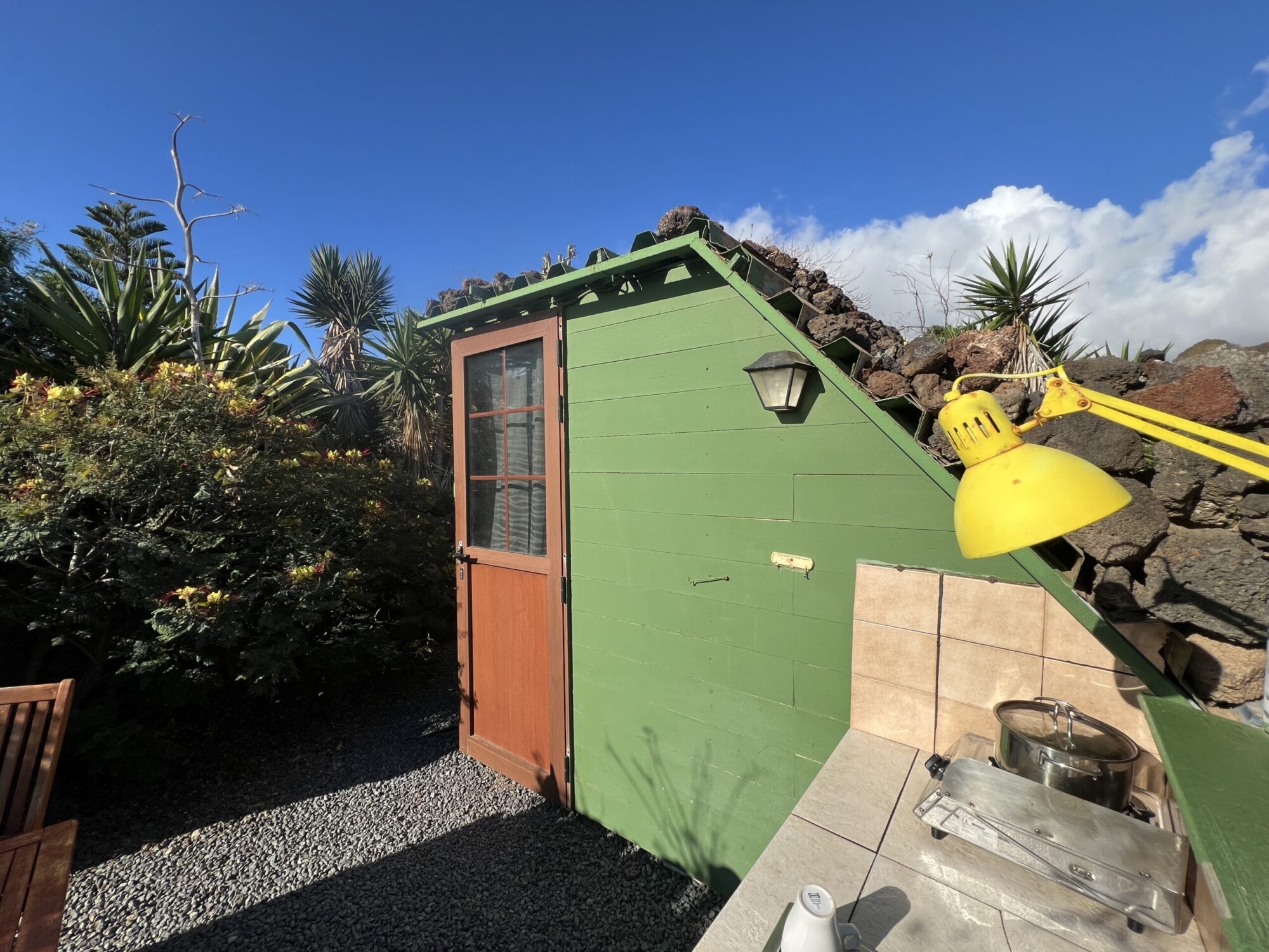 green eco-cabin, lanzarote glamping